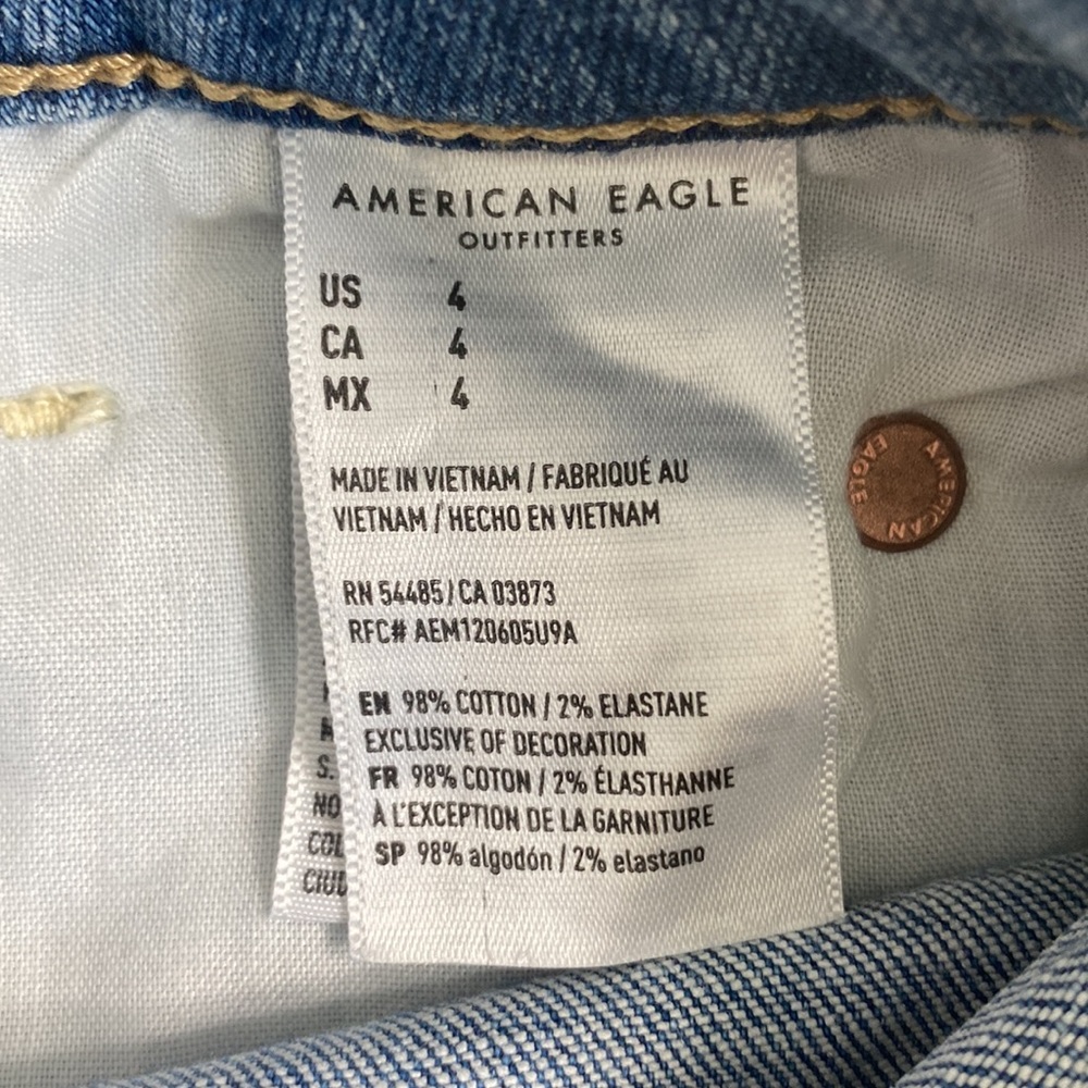 AMERICAN EAGLE SUPER STRETCH HI-RISE SHORTIE - Picture 9 of 9